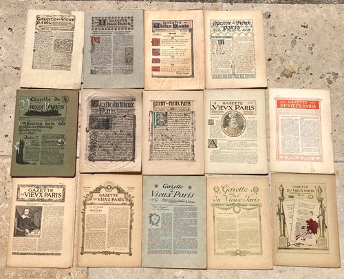 Gazette vieux paris lot de - paris,