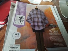 PATRON MODES ET TRAVAUX FEMME  CAPE EN TWEED