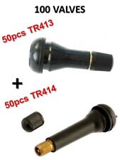 Lot 100 Valves TR413 (50) et TR414 (50) pour pneumatiques Tubeless Voiture