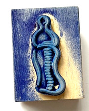 TAMPON Aladine Atelier BOIS Biberon Naissance faire part scrapbooking !