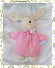 Doudou Peluche Lapin Ecru