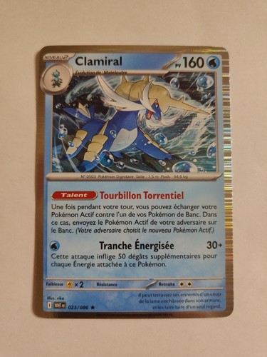 Carte pokemon clamiral - carte,