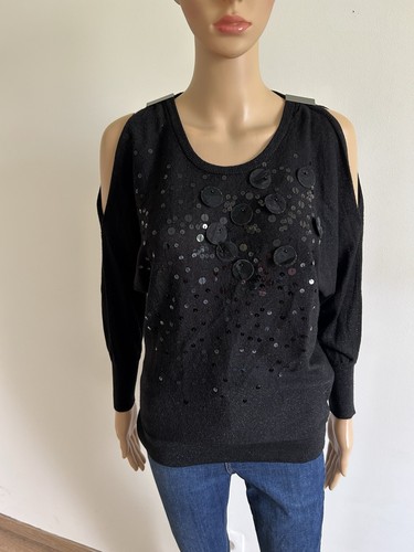 Pull noir pailleté - , breal