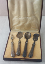 Ancien service à bonbon / mignardise, en argent massif fourré, Jean Granvigne