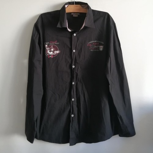 Chemise noire coton