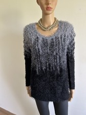 Pull noir et gris argenté Breal taille 2 TBE
