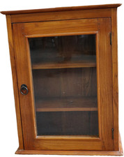 Vitrine En Bois De Teck Naturel – Fait Main En Indonésie – 42x18x56h Cm