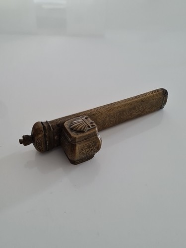 Boite stylo écritoire bronze - stylo,