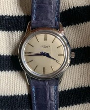 RARE ANCIENNE BELLE MONTRE HOMME HERMES PARIS MILITAIRE MÉCANIQUE SWISS MADE