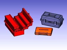 Set de caisses et d’outillage à main "moderne" au 1/24 pour maquettes et diorama