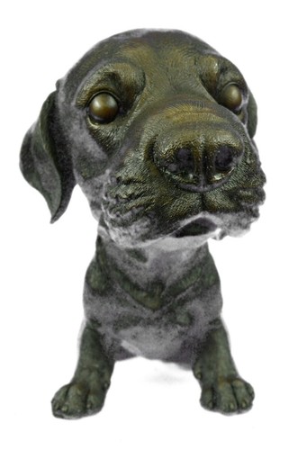 Fonte bronze chien figurine - bronze,