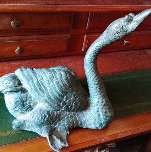 Cygne bronze non - bronze, signé