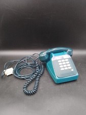 Vintage Téléphone SOCOTEL S63 Bleu à TOUCHES PTT sonnerie réglabe 1985 Parfait