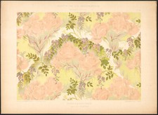 1900 Lithographie Roses et