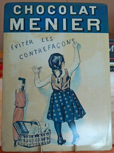 Plaque publicitaire chocolat