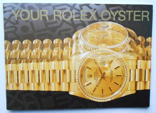 Votre rolex oyster livret - rolex,
