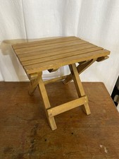 Porte Plante Pliant Ancien Support Lames Bois Vintage #C766