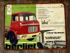Plaque métal Berliet Confort