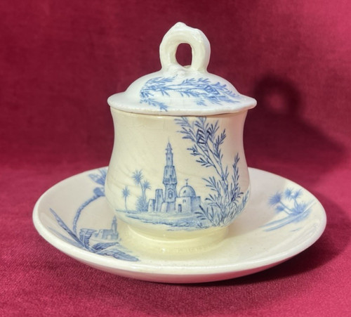 Gien mustard pot - a, moutarde