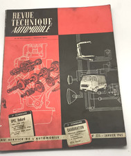 Rta Revue Technique Automobile Étude N225 Opel Rekord 1500cm3 1700cm3 1965