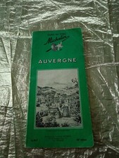 vintage 1966 french Guide Michelin AUVERGNE -frais port gratuit international!