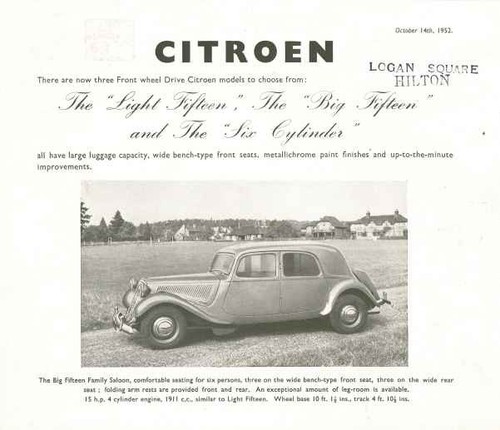 Brochure citroën traction - brochure,