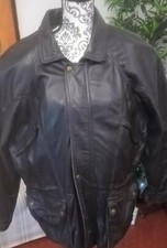 Veste 3/4 parka homme cuir type vintage T 50 L comme neuf