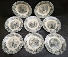 Lot 8 assiettes Creil et