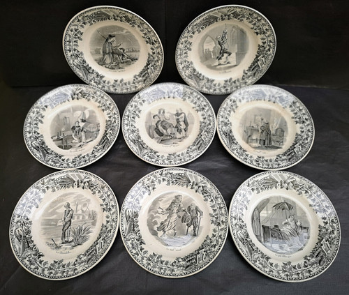 Lot assiettes creil - 8, et