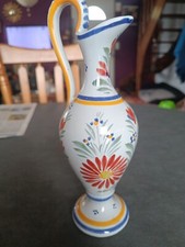 HB QUIMPER - COLLECTION - ANCIENNE AIGUIERE DECOR FLORAL AVEC REFERENCES -