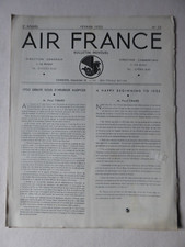 1935 BULLETIN AIR FRANCE N°32 AMERIQUE DU SUD RESEAU AERIEN PAUL TIRARD