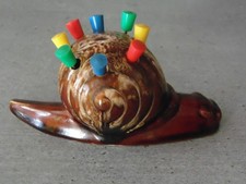 Escargot en céramique porte