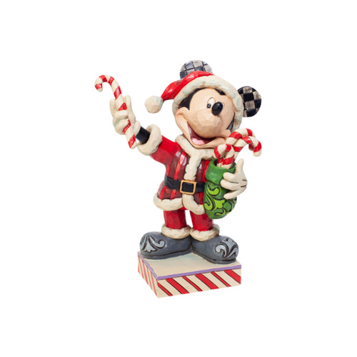 Figurine mickey noël - mickey, avec