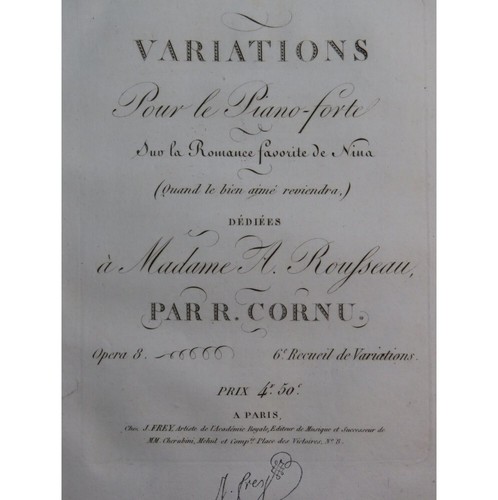 Cornu variations on the - cornu,