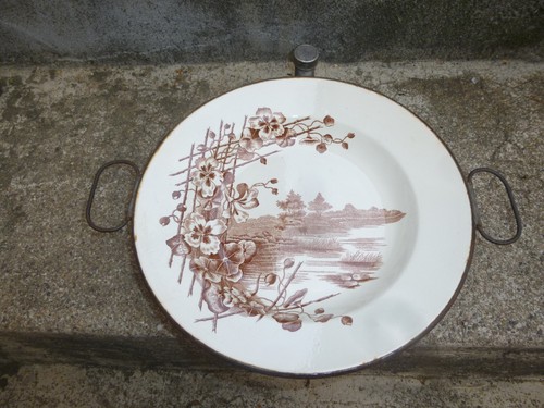 Ancienne assiette chauffante - assiette,