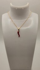 COLLIER PIMENT ROUGE ! NEUF !