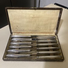 MENAGERE 12 Couteaux de Service APOLLONOX en Metal Argente Inox Vintage