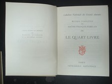 Livre - Rabelais - Oeuvres