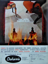 PUBLICITÉ 1965 DALAMI REVÊTEMENTS DE SOL LE SPECIALISTE DES DALLES PLASTIQUES