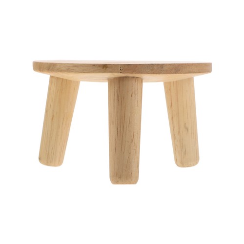Wooden plant stool - wooden, flower