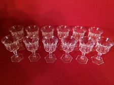 12 verres à liqueur CHAUMONT Cristal d'Arques