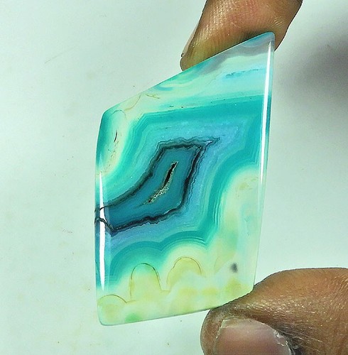 56cts agate onyx teintée - agate, d'onyx