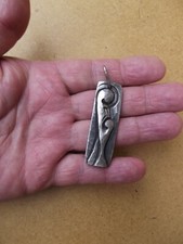 Darnas Robert Daniel Dinanderie Médaille Pendentif Religieuse Vierge à L'enfant