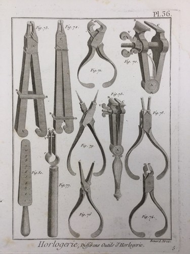 Horlogerie 1765 outils - horlogerie,