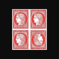 Cérès 1849 - 4 X  1 Fr