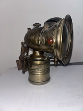 Häckel – rare lampe acétylène ancienne – laiton – phare vélo/moto