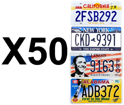 Lot plaques - de, 50