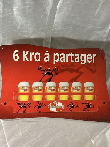 Pub kronenbourg plaque - pub,