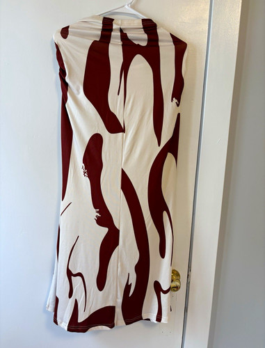 Women white brown - brown, abstract