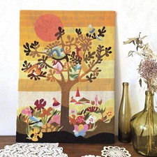 Tapisserie vintage DMC – Collection Nouvelle Tapisserie – arbre & oiseaux - 70's